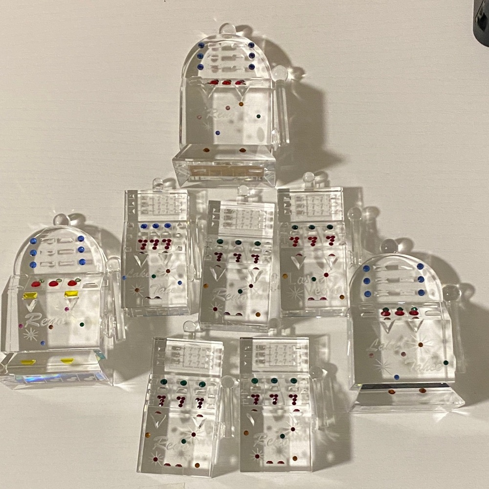 Clear Acrylic Phone Stand with Multicolor Accents